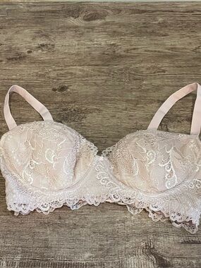 Bradelis New York Light Pink Lace Bra Size 32E